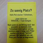 2025-08-009 - HomeCon 85, Retrolution 2025 - Hinweis, nur einen Tisch belegen