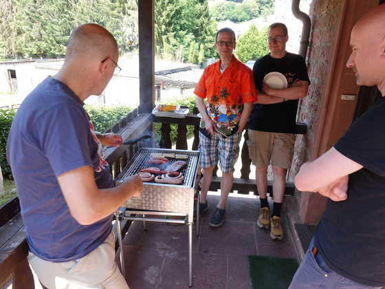 2025-07-028 - HainCon 11 - Florian, Tomacco, void80, MIG am Grill